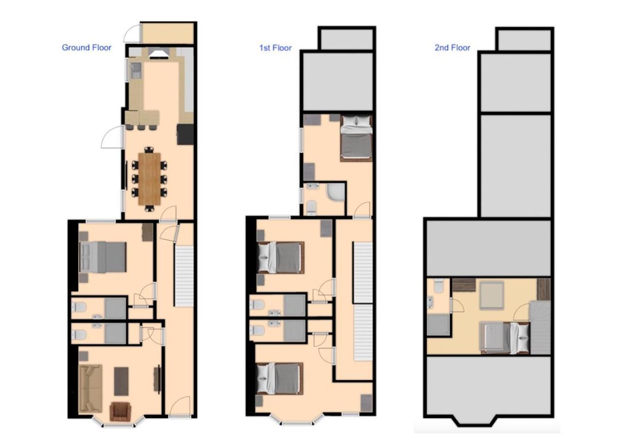 Central 5 Bedroom Townhouse Perfectly Located 2 Mins Walk From The Train Station Честер Экстерьер фото